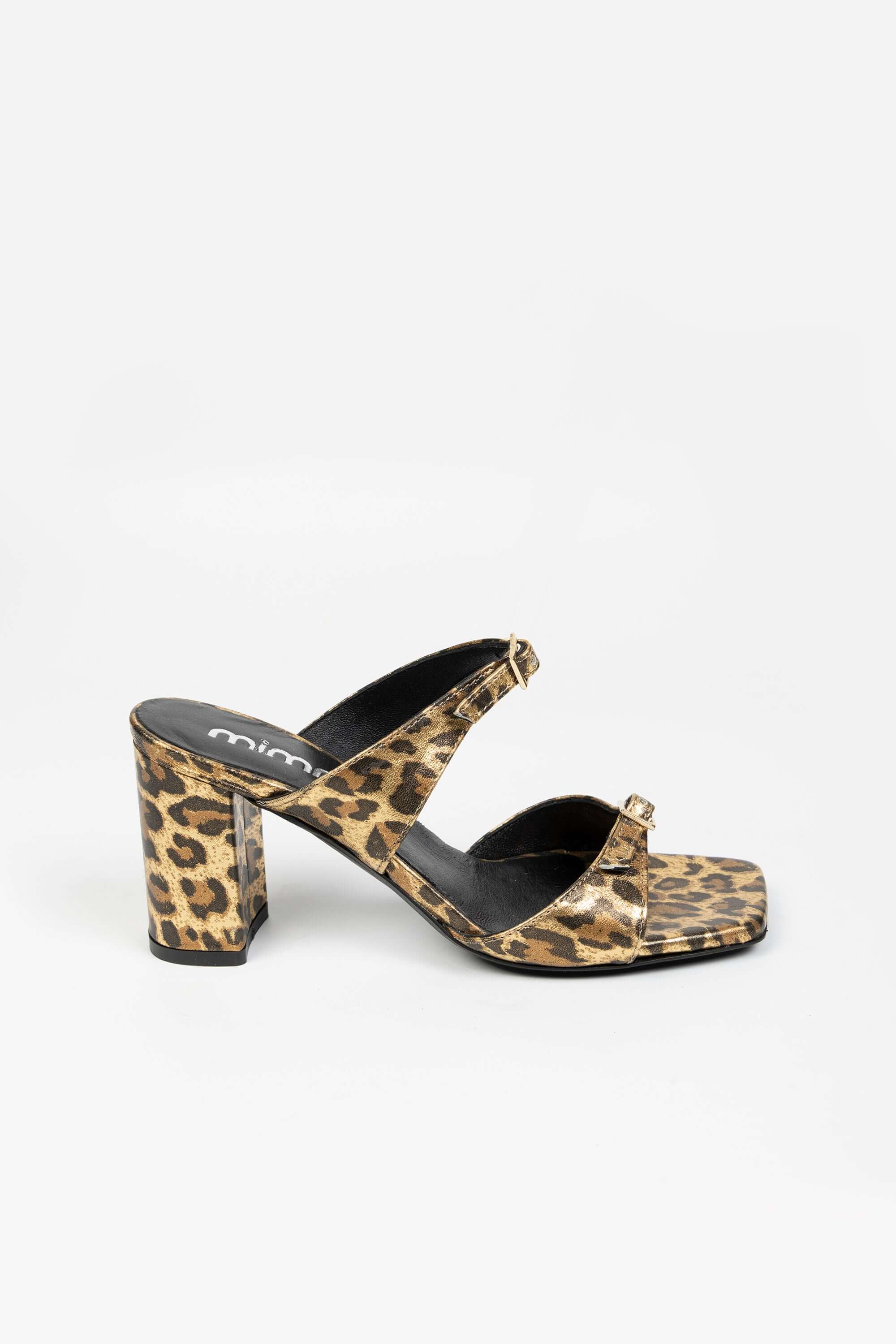 Sandali in Pelle Maculata Nicole