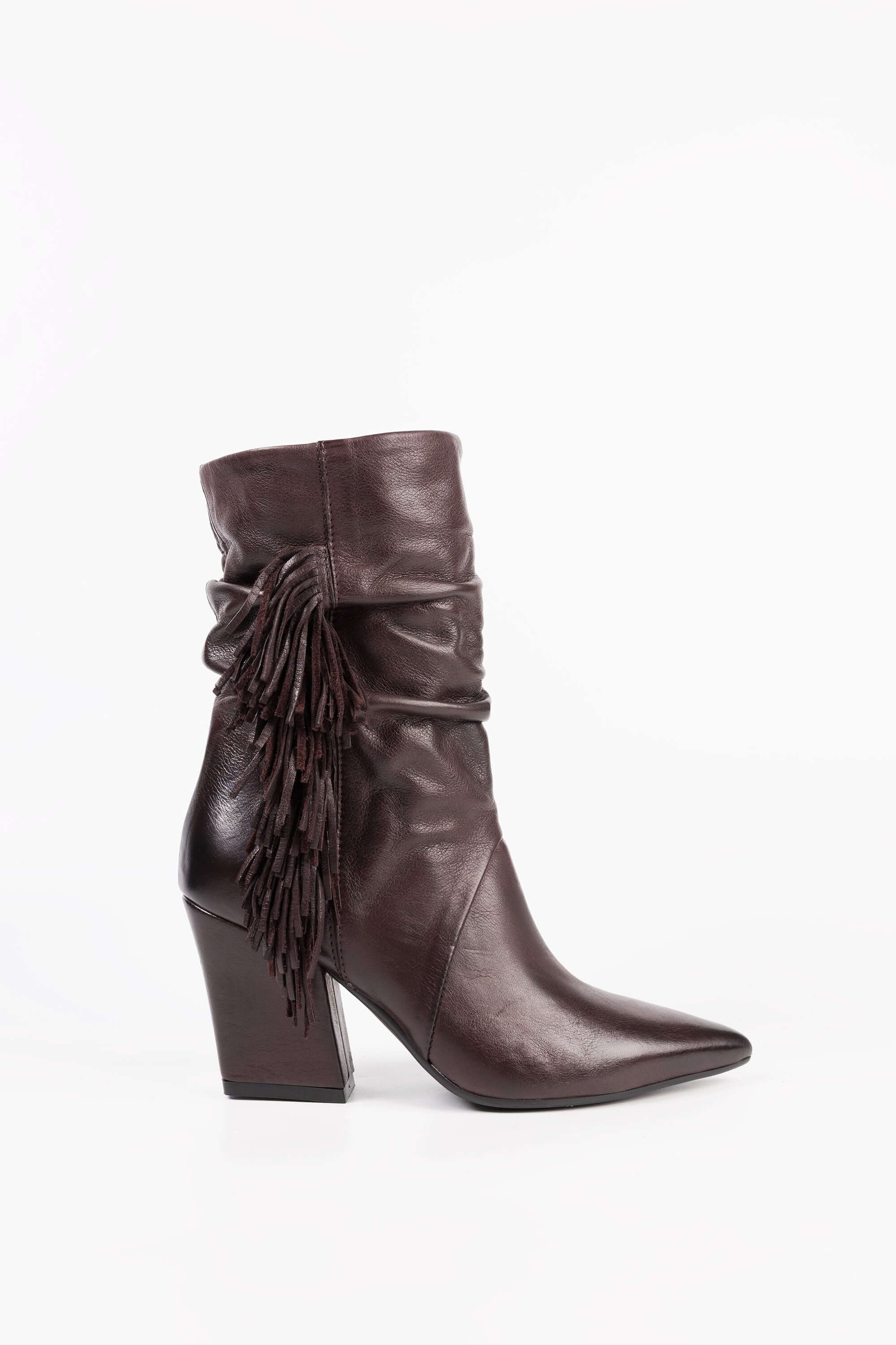Stivaletti in Pelle con Frange Madison