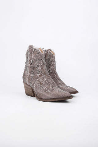 Camilla ankle boots in Canvas