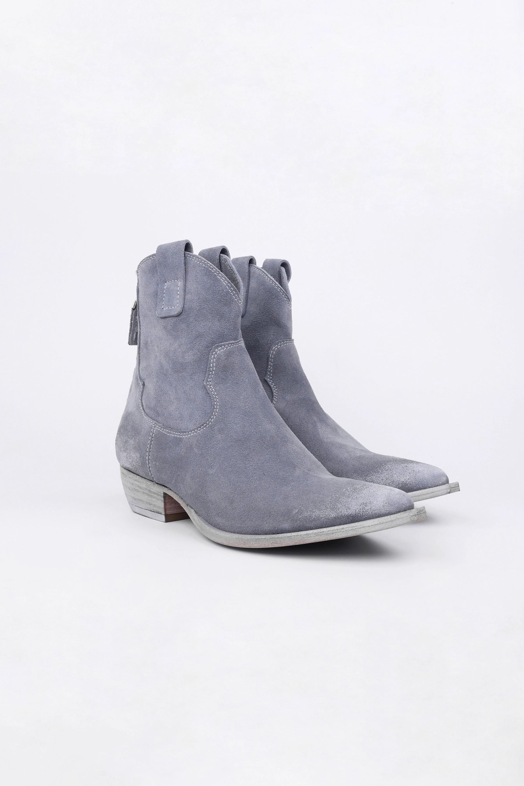 Stivaletti Texani Adele in Camoscio Denim