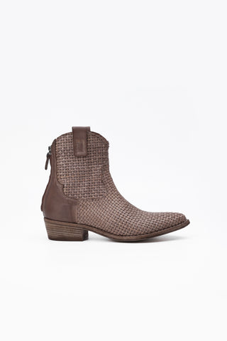 Veronique Woven Texan Ankle Boot