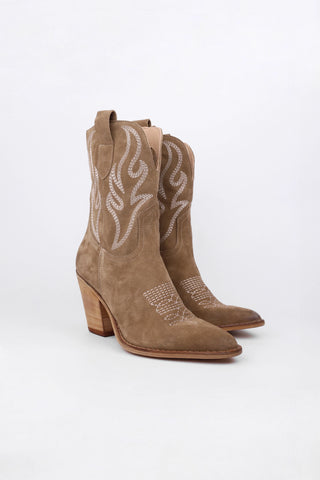 Monique Suede Texan Boots