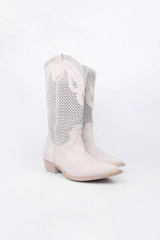 Bottes texanes en cuir Perla