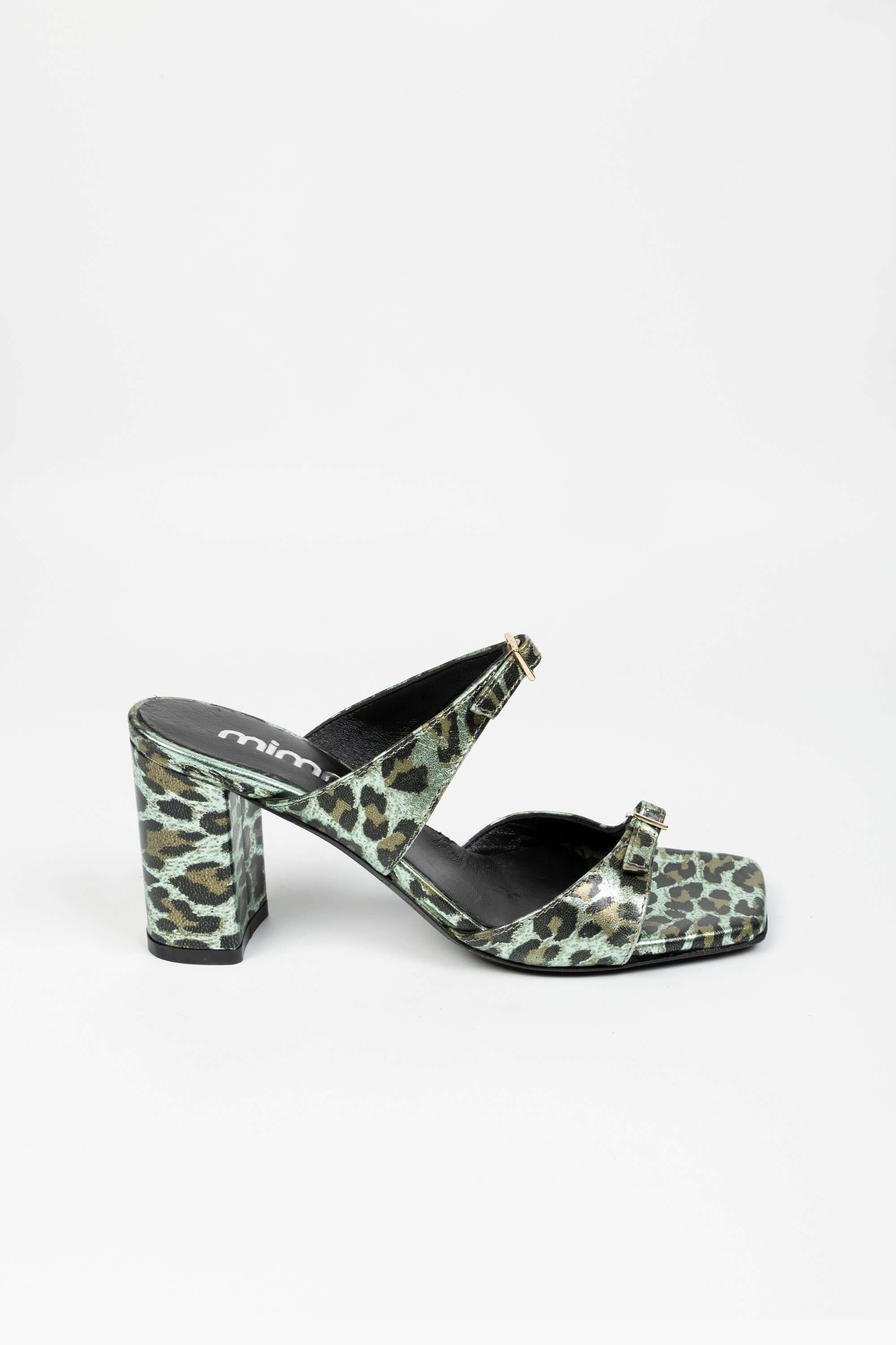 Sandali in Pelle Maculata Nicole