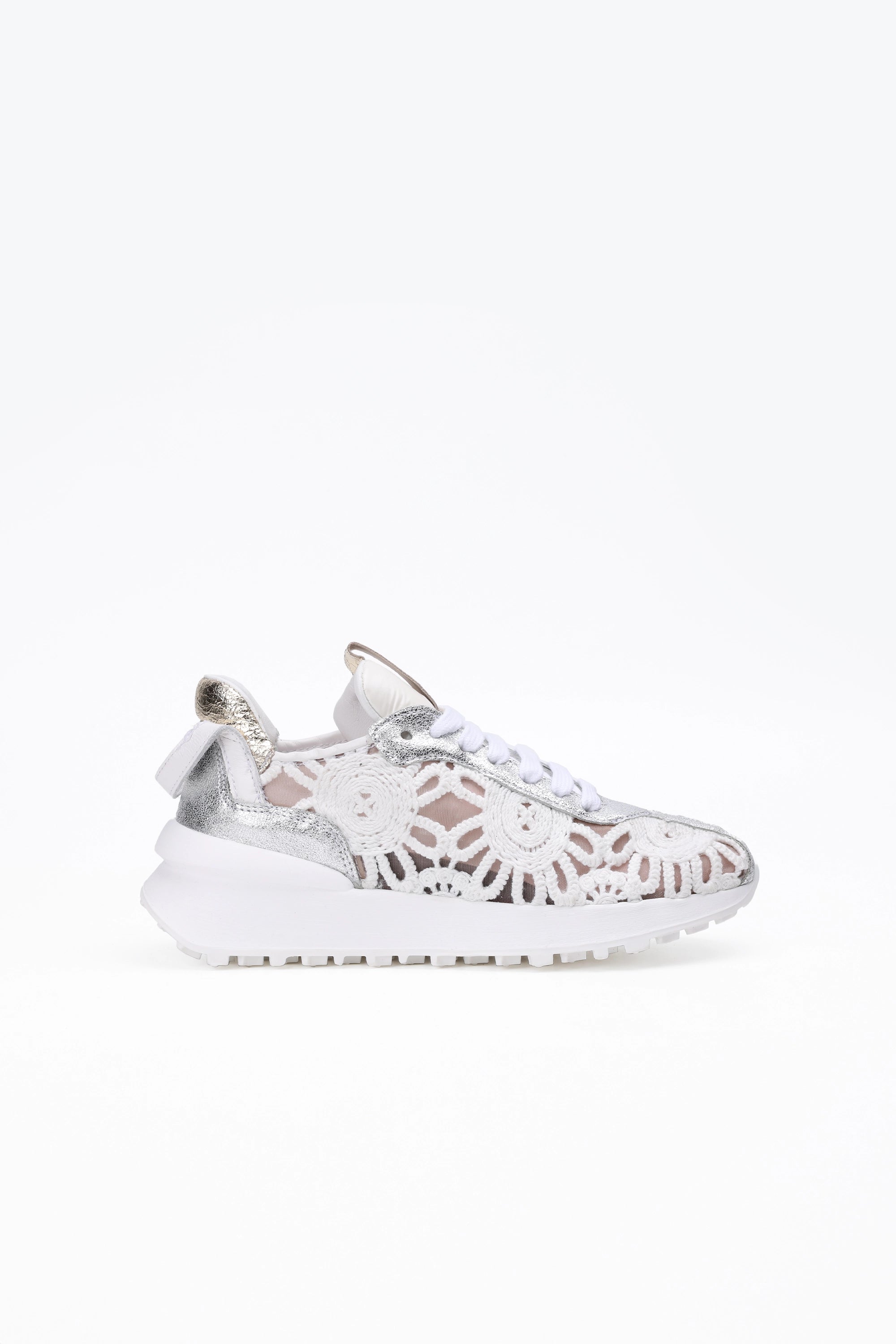 Sneakers Penolope In Macramè