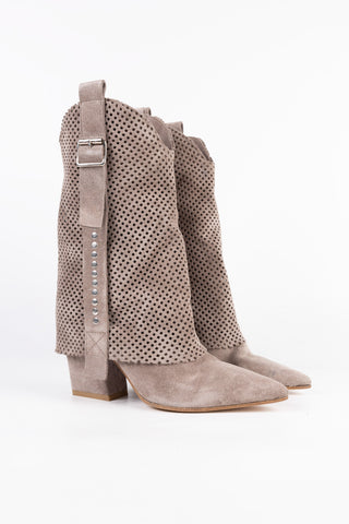 Bottes Texanes en Cuir Iris