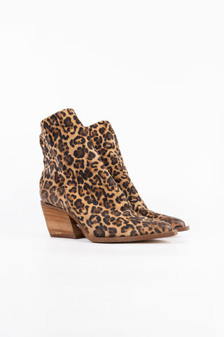 Spotted Leather Texan Ankle Boots