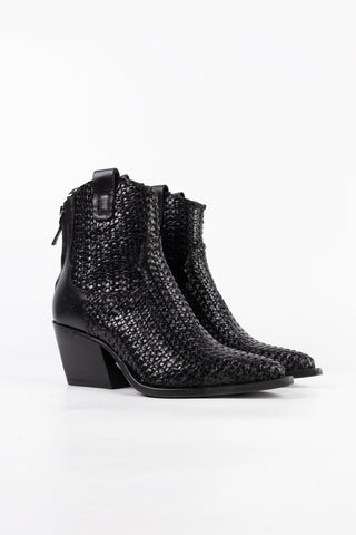 Woven Texan Ankle Boots Vesper