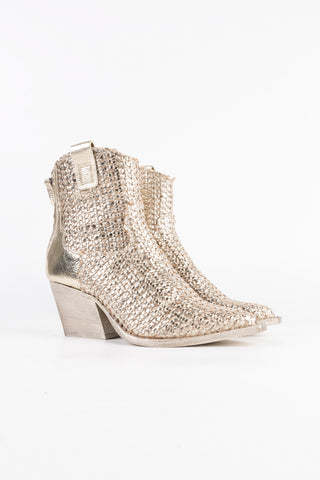 Woven Texan Ankle Boots Vesper