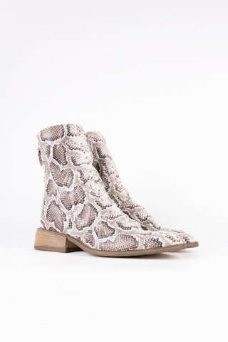 Lunar Python Leather Ankle Boots