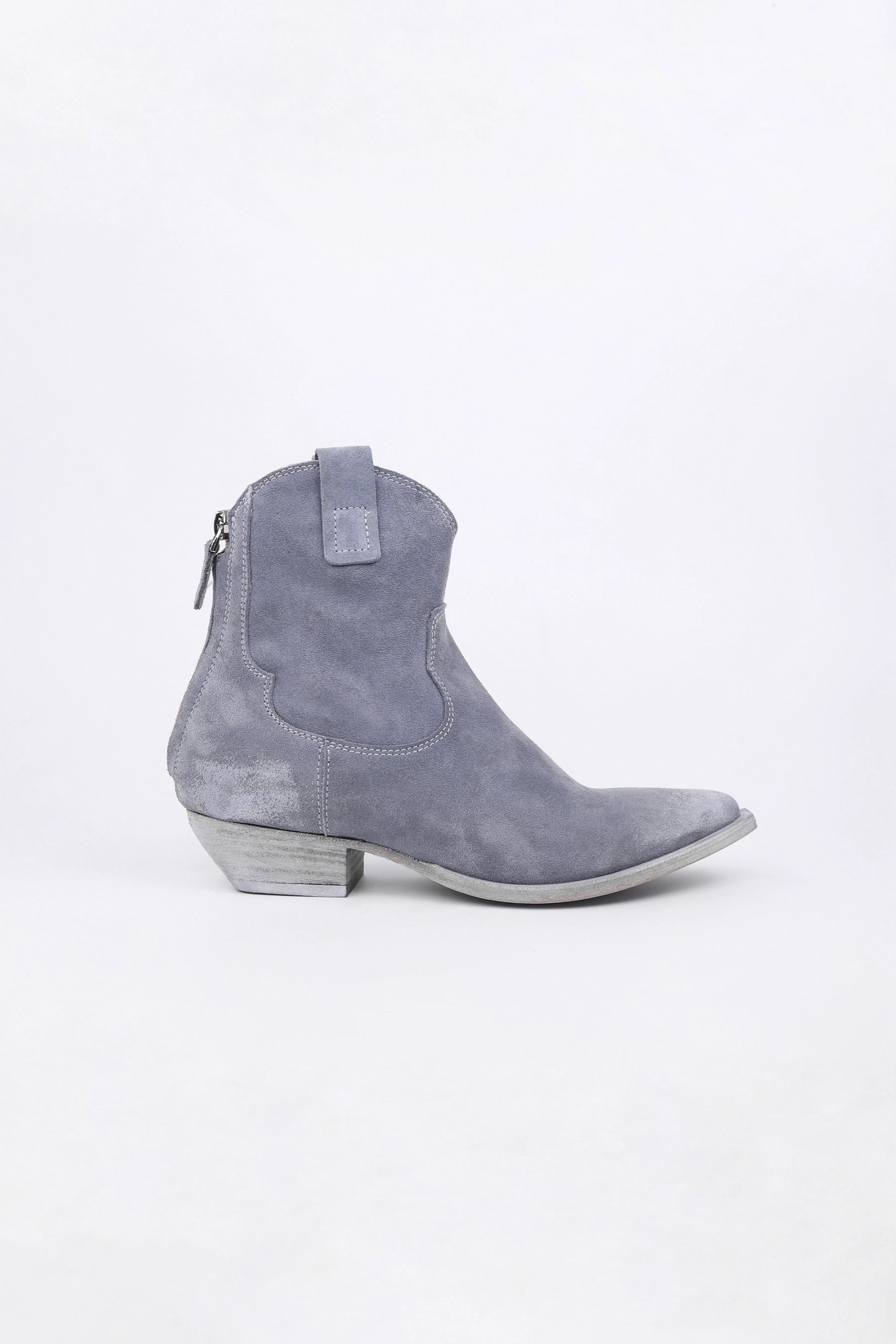 Stivaletti Texani Adele in Camoscio Denim