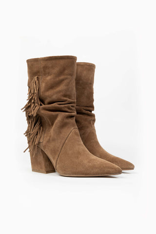 Bottines en Daim avec Franges Mara