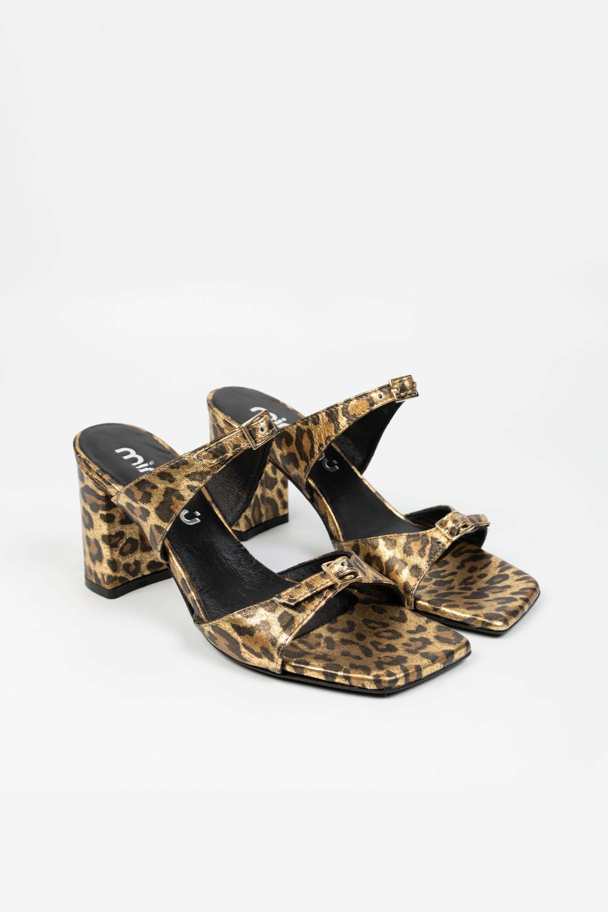 Sandali in Pelle Maculata Nicole