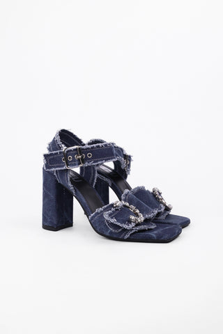 Luna Canvas-Mondsandalen