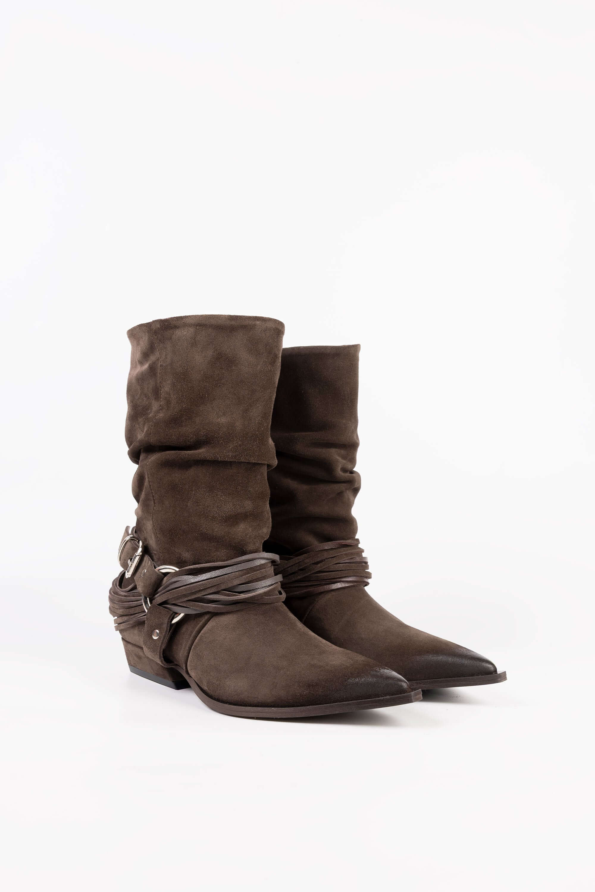 Stivaletti Texani in Camoscio Daisy