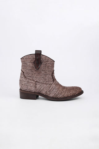 Melanie Raffia-Stiefeletten