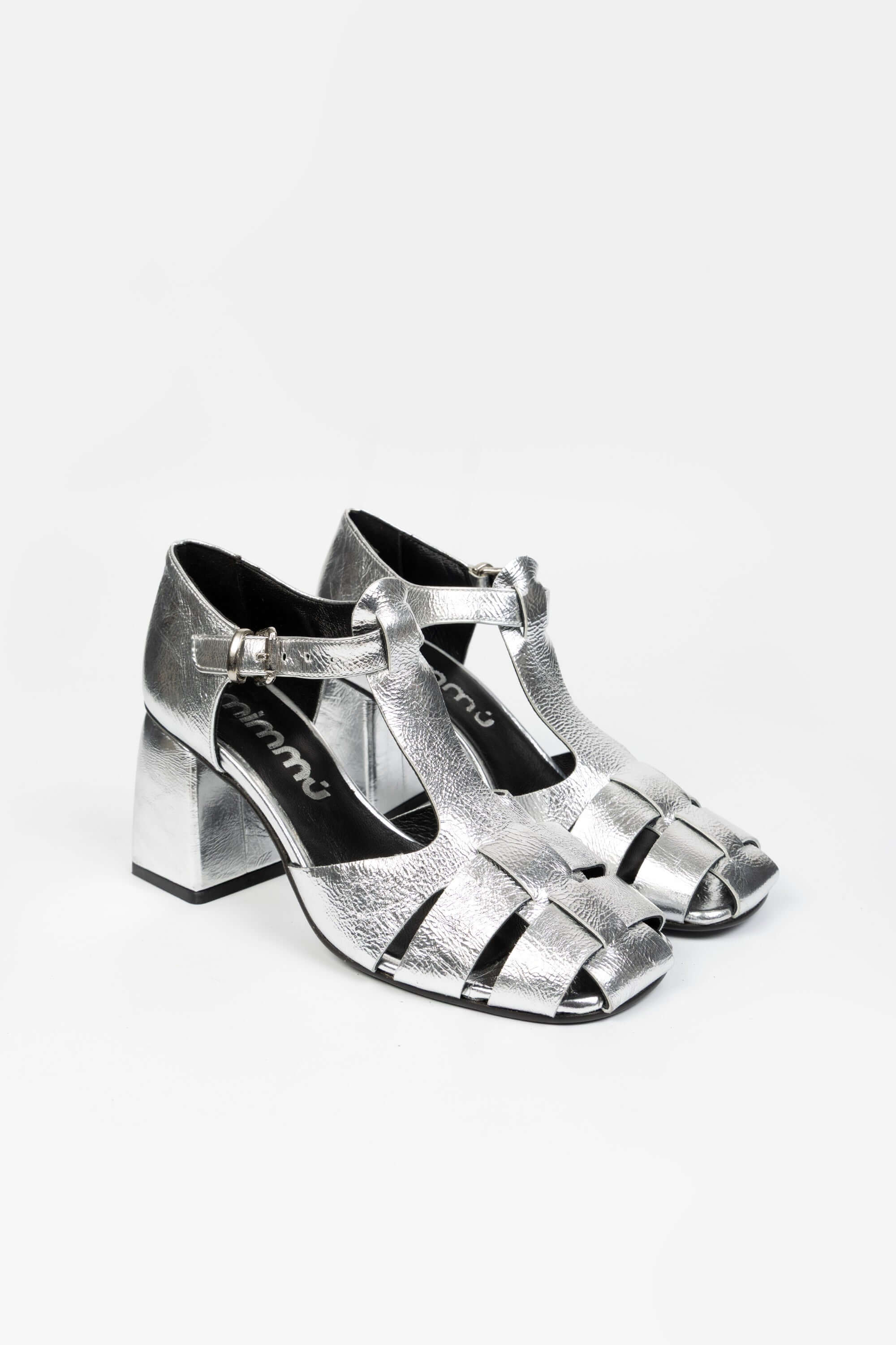 Sandali in Pelle Laminata Giselle