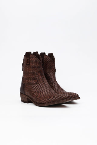 Veronique Woven Texan Ankle Boot