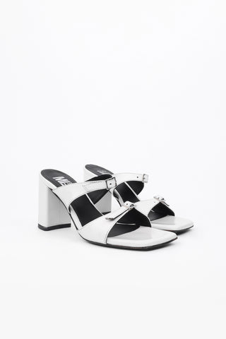 Nicole Python Leather Sandals