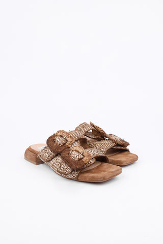 Sara Raffia Slippers