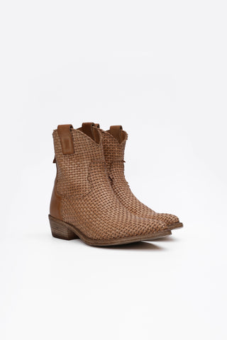 Veronique Woven Texan Ankle Boot