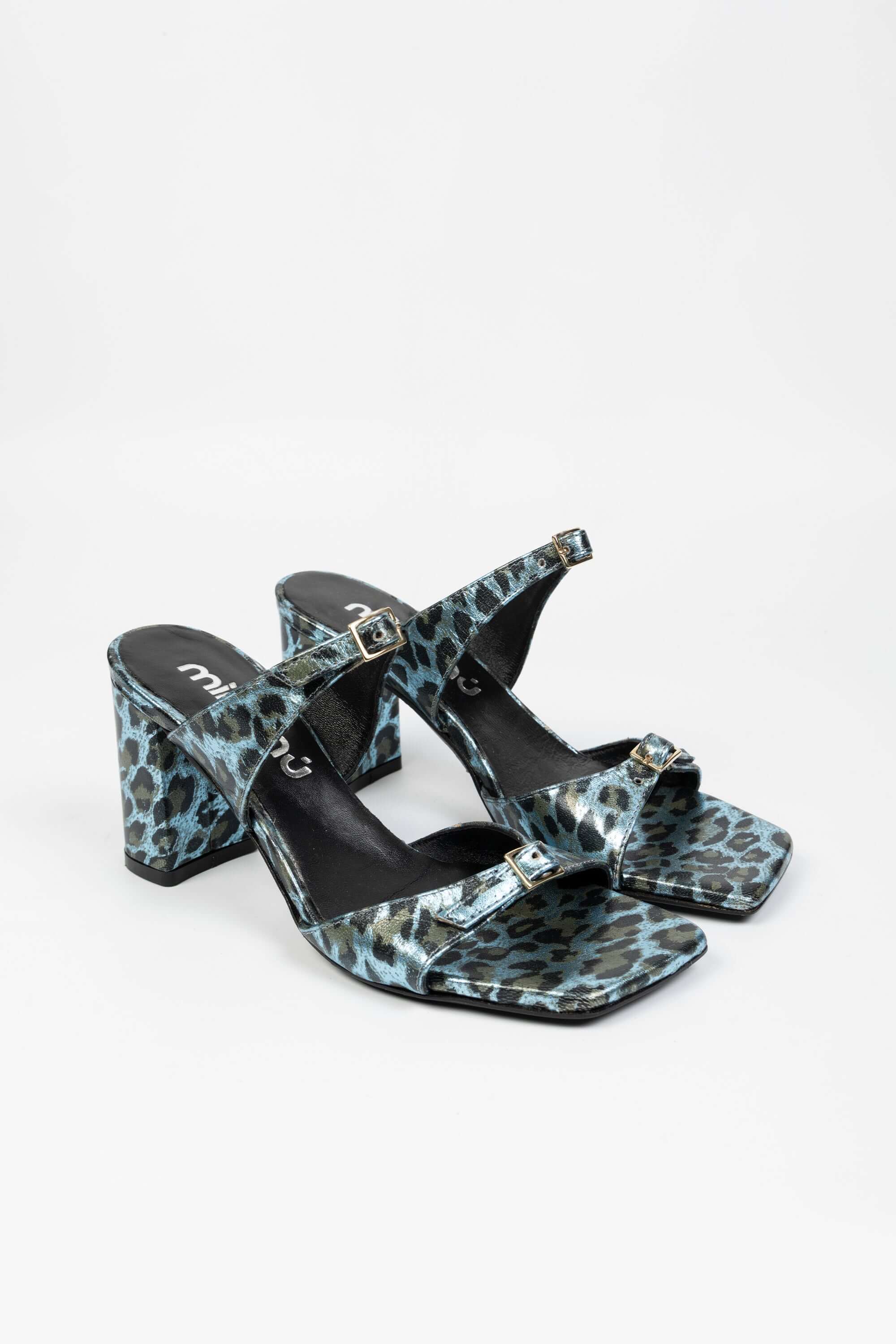 Sandali in Pelle Maculata Nicole