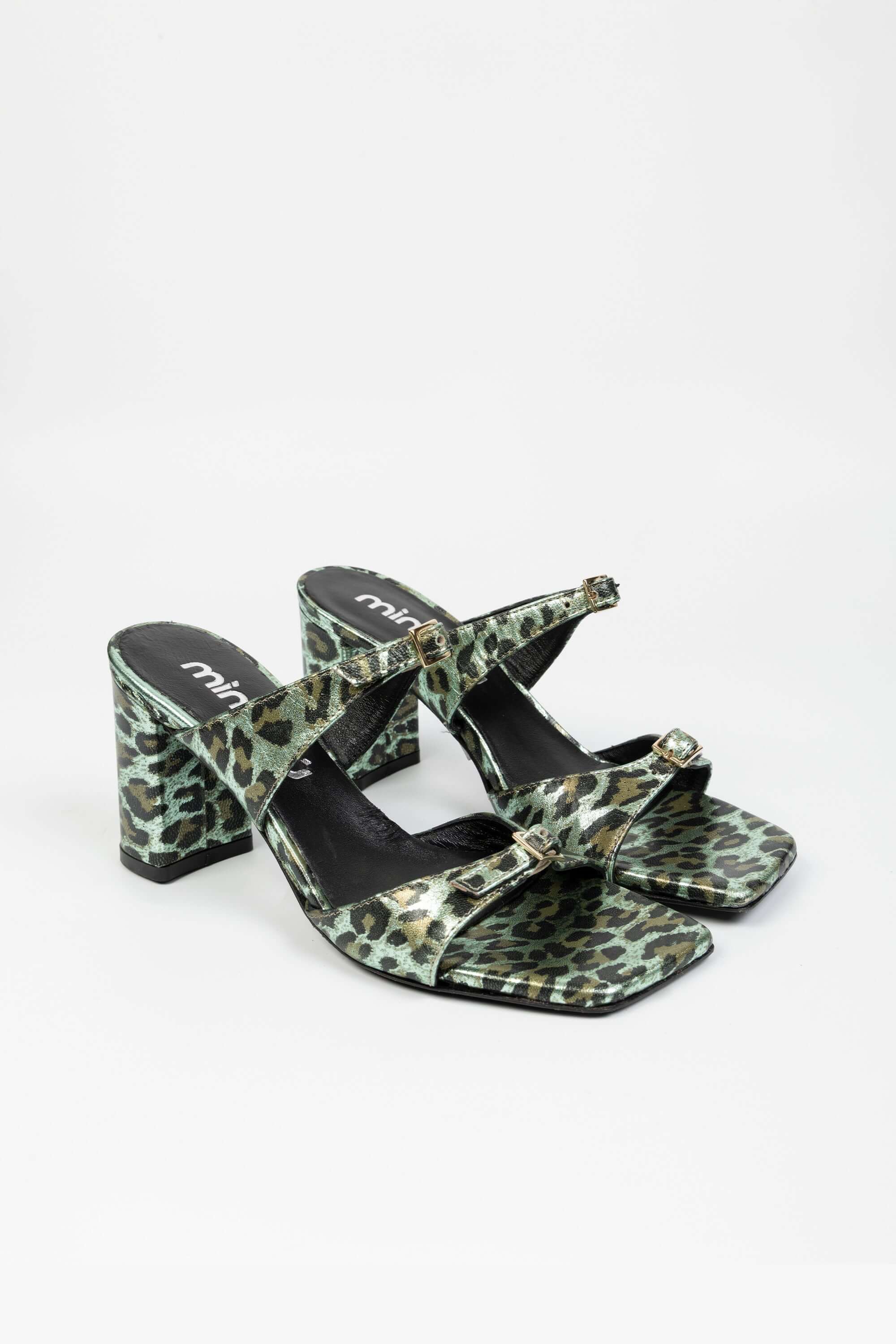 Sandali in Pelle Maculata Nicole