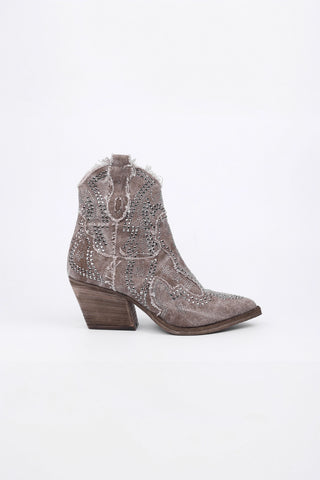 Camilla ankle boots in Canvas