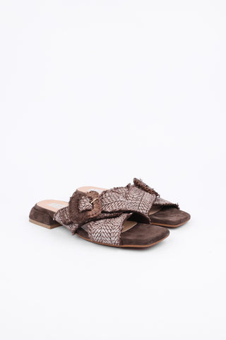 Mina Raffia Slippers