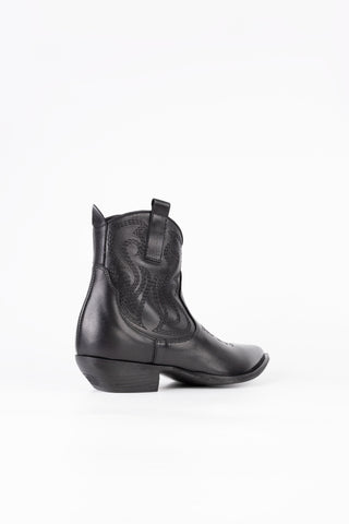 Bottines Texanes en Cuir Clair