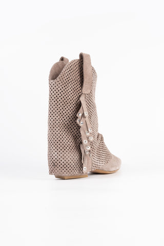 Bottines Texanes en Cuir Sienna