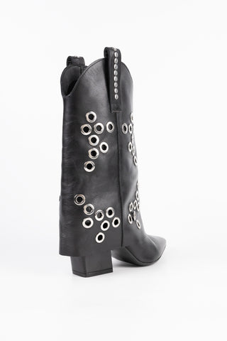 Leather Jett Cowboy Boots