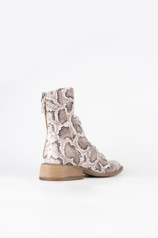 Bottines en Cuir Python Luna