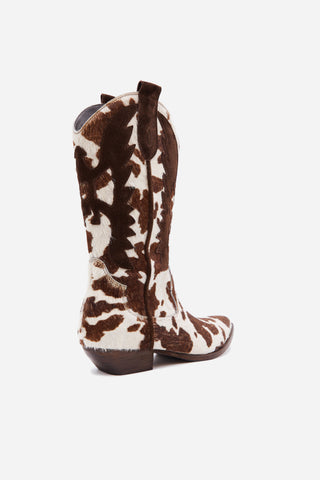 Cow Ride - Cowhide Texan Boots