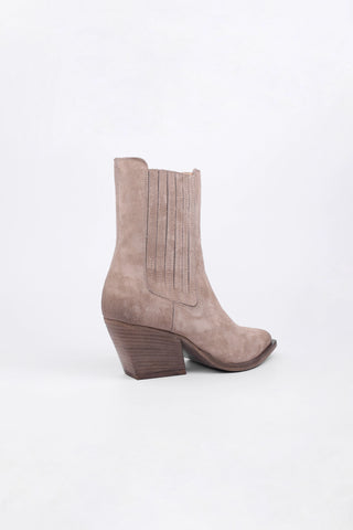 Dafne Texan Ankle Boots in Slate Suede