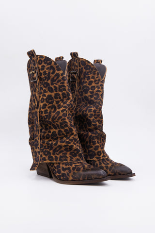 Bottes texanes en cuir Alessia