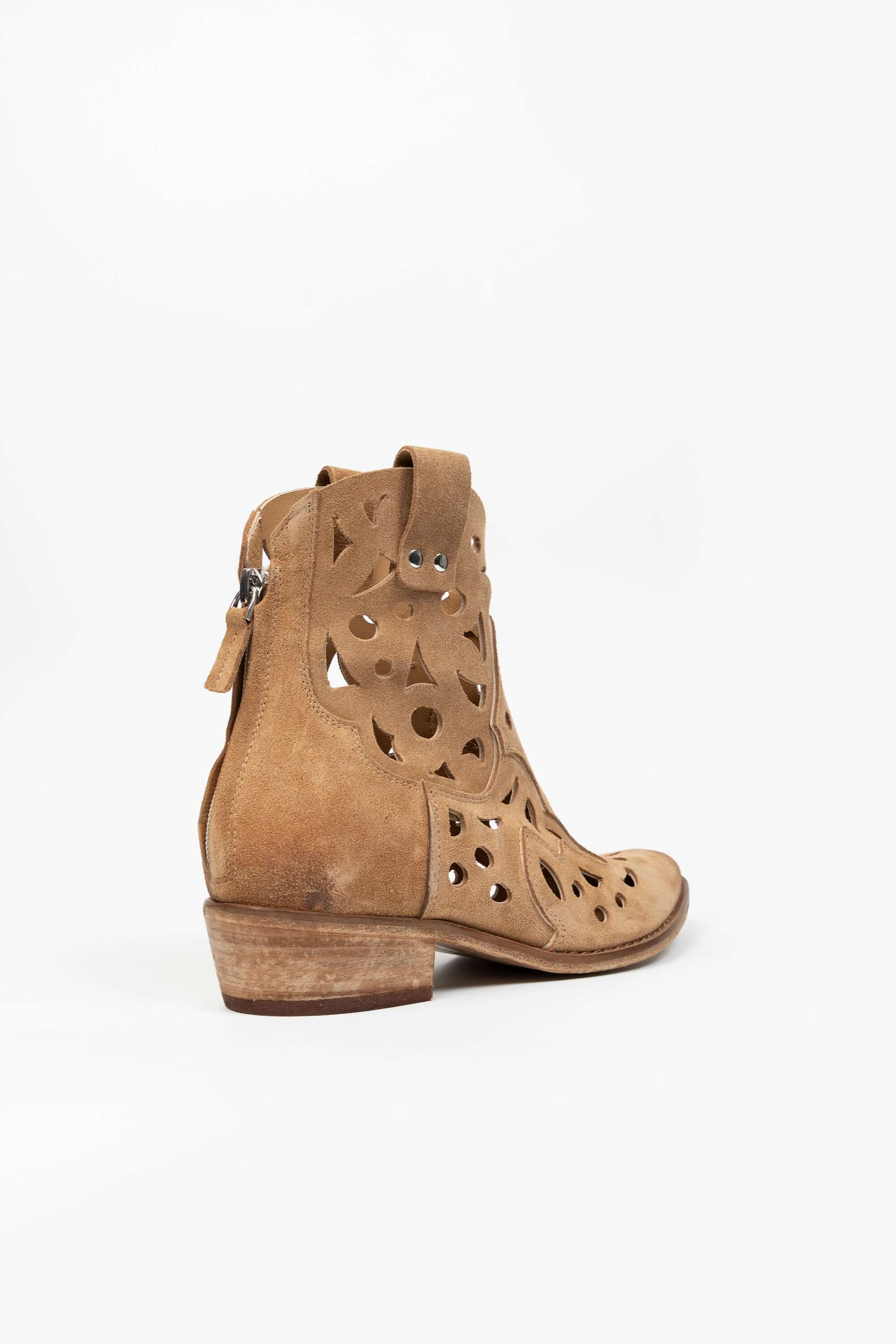 Stivaletti Texani in Camoscio Thalia