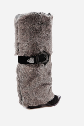 Double Fur Face - Double Face Fur Boots