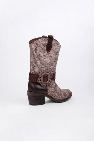 Carol Raffia-Stiefeletten