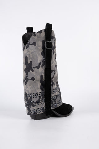 Bottes texanes en daim Madison