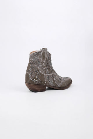 Cecilia Texan ankle boots in Canvas