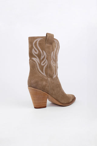 Monique Wildleder-Texan-Stiefel