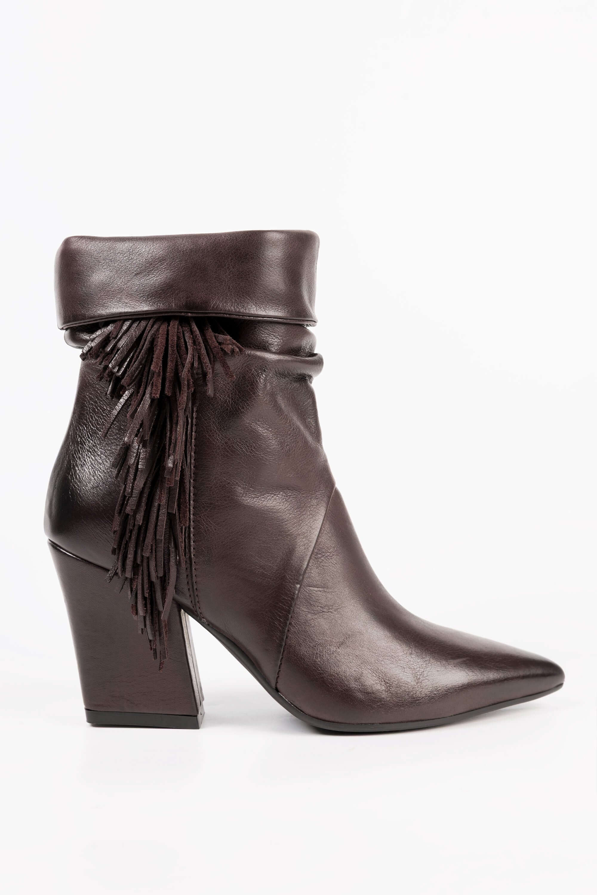 Stivaletti in Pelle con Frange Madison