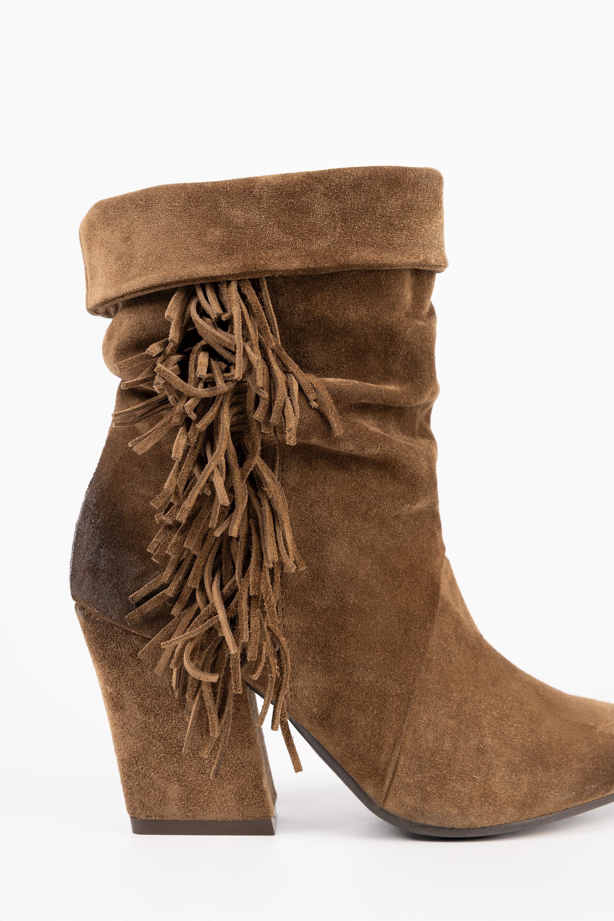 Bottines en daim avec franges Madison