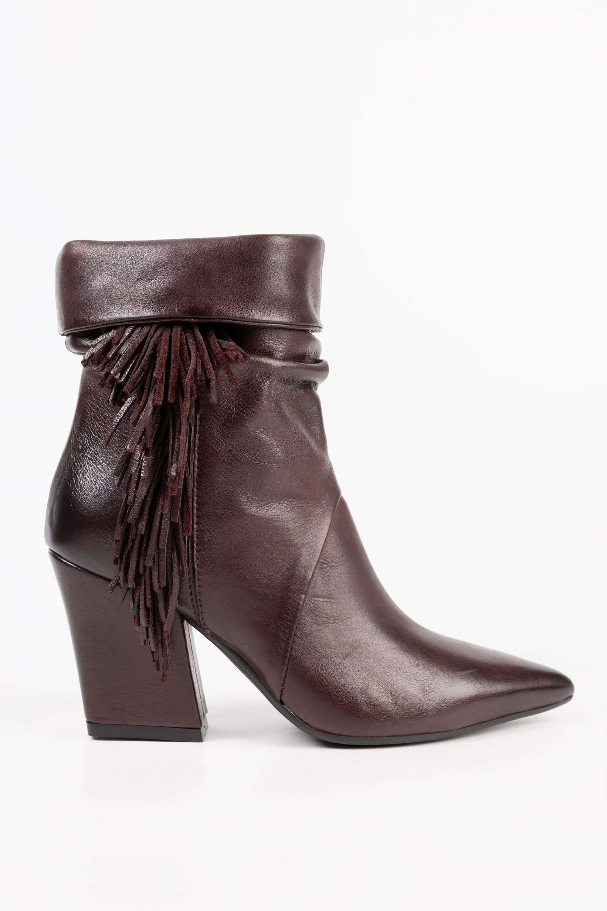 Stivaletti in Pelle con Frange Madison