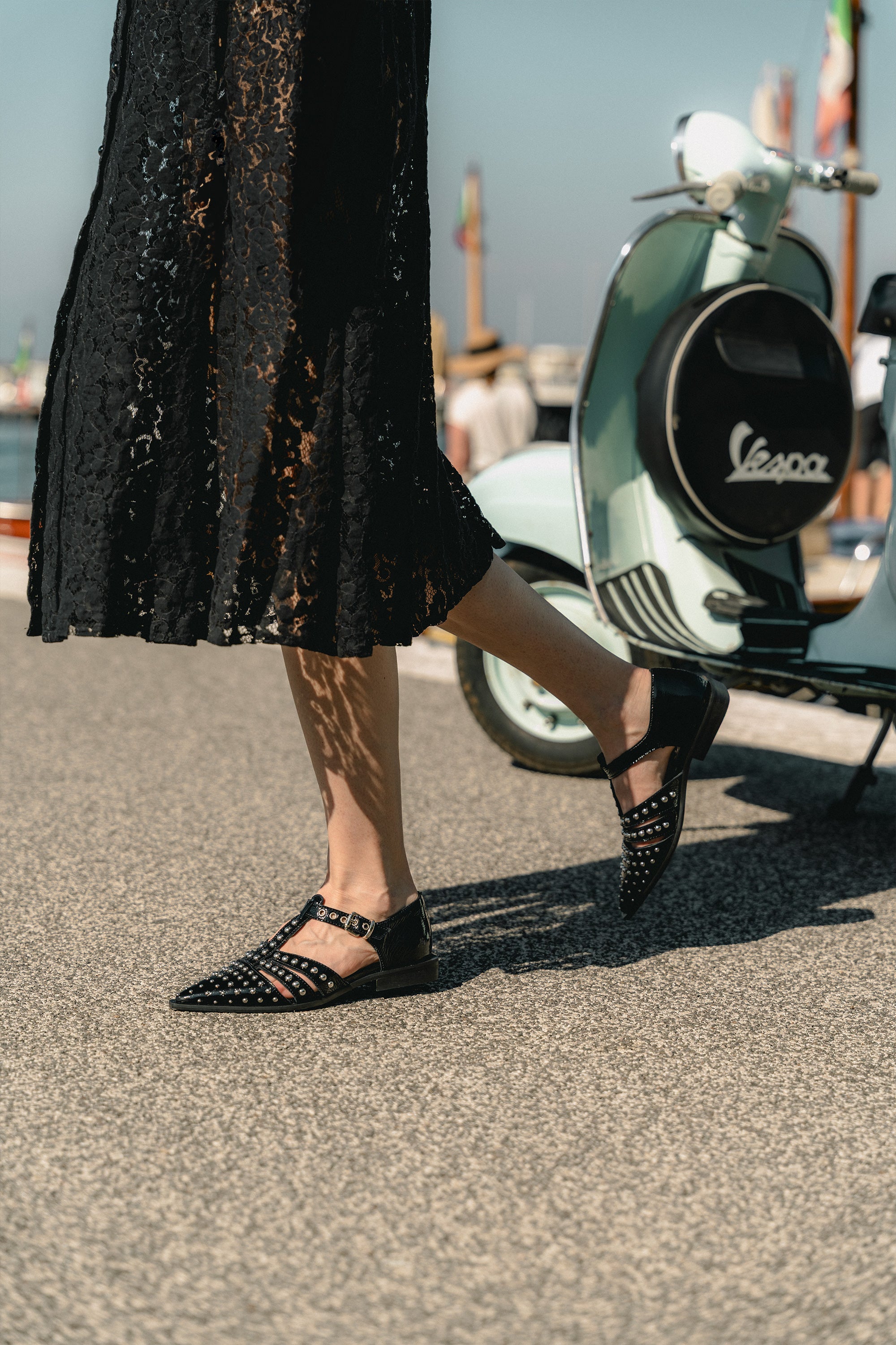 Sandali in Pelle Vernice Margot